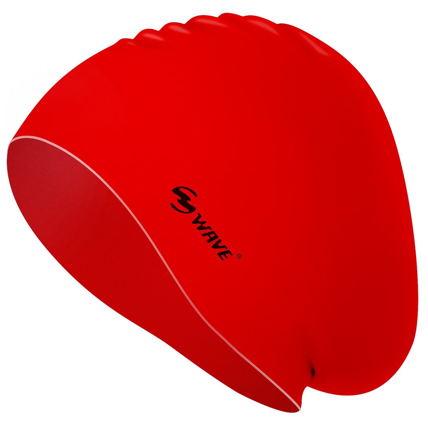 Wave Silicone Swim Cap Long Hair Women Adults Youths