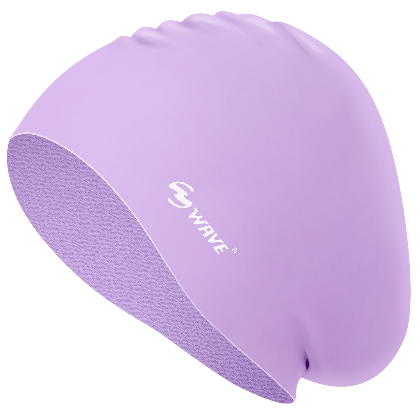 Wave Silicone Swim Cap Long Hair Women Adults Youths
