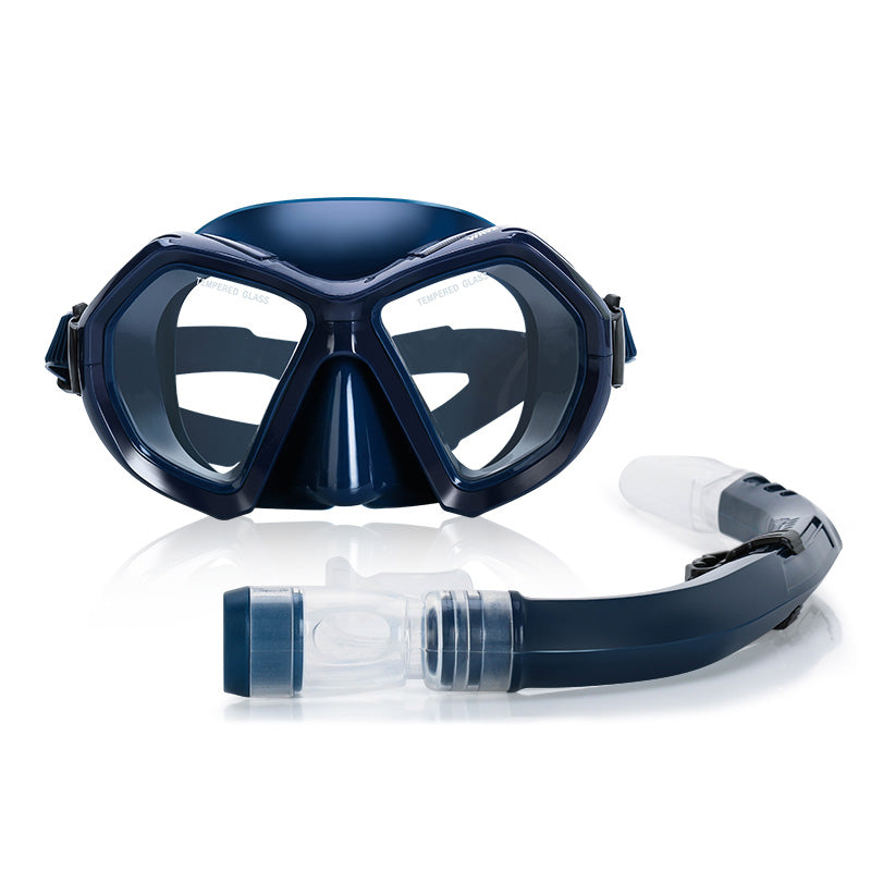 Professional Scuba Snorkel Mask Set Freediving Silicone Swimming & Diving Equipment