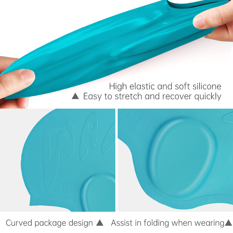 Wave Sport Kids Ear Protection Swimming Caps