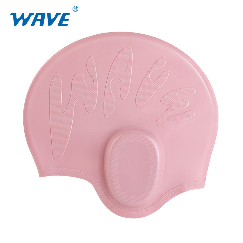 Wave Sport Ear Protection Waterproof Silicone Swimming Cap For Adult