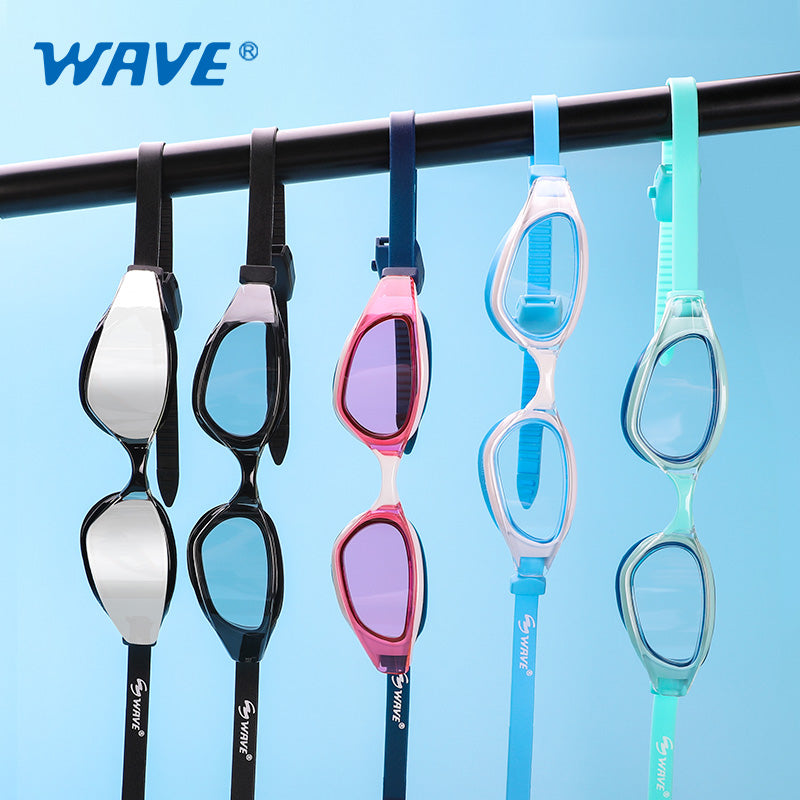 Wave Sport Antifog Silicone Swimming Goggles Adults Wen Women
