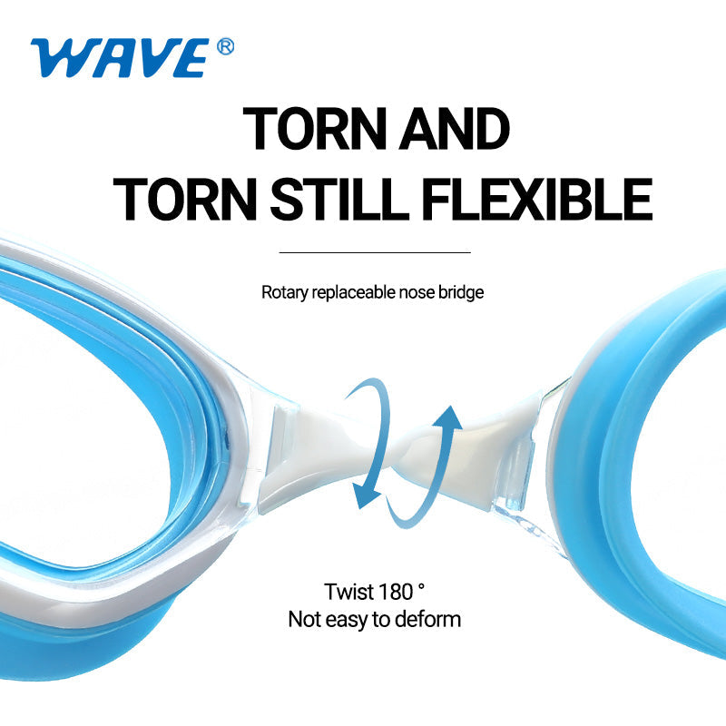 Wave Sport Antifog Silicone Swimming Goggles Adults Wen Women
