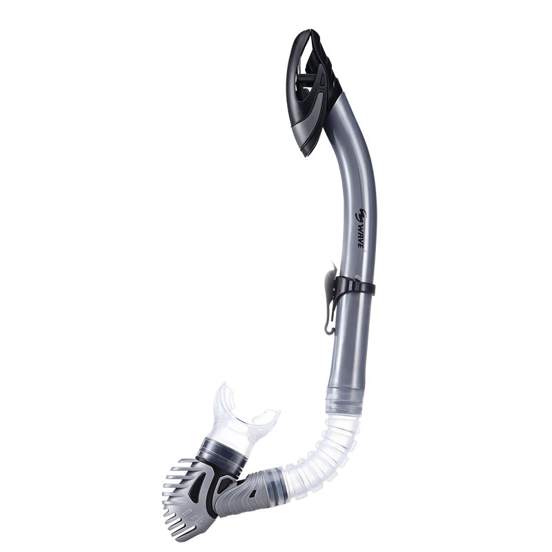 Wave Dry Top Mouthpiece Snorkeling Silicone Snorkel Diving Swimming Equipment