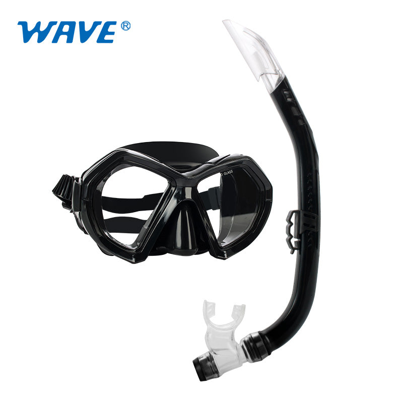 Professional Scuba Snorkel Mask Set Freediving Silicone Swimming & Diving Equipment