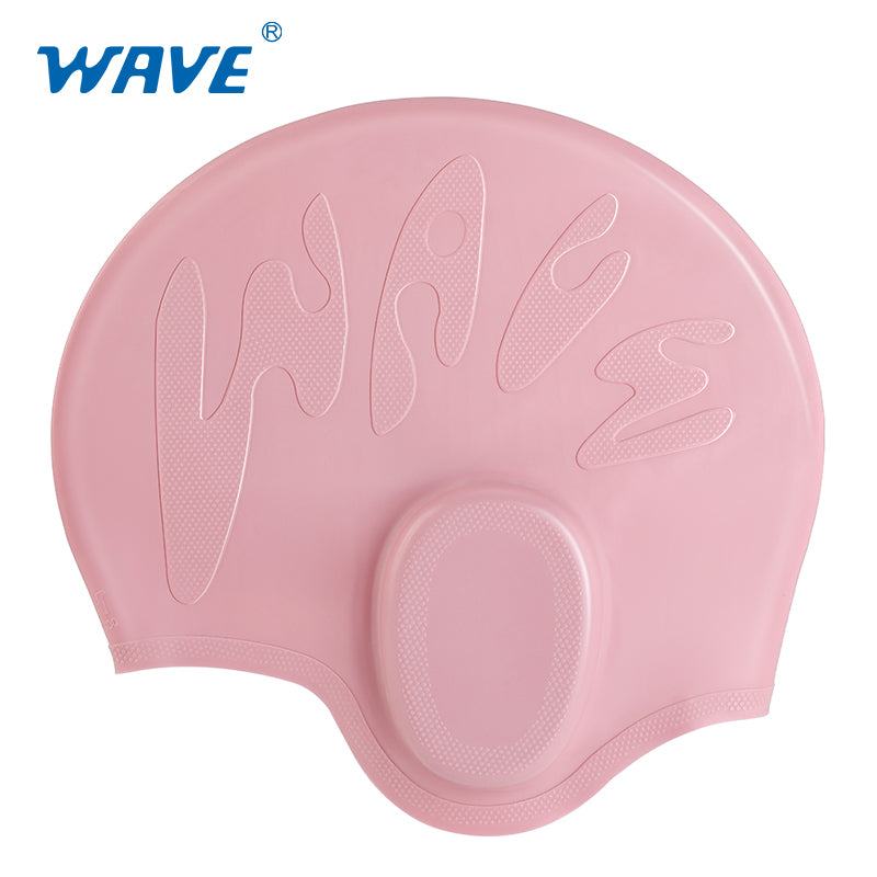 Wave Sport Ear Protection Waterproof Silicone Swimming Cap For Adult