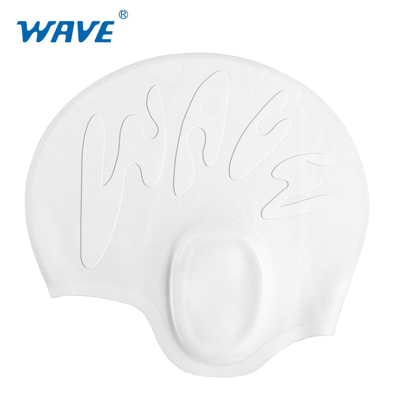 Wave Sport Ear Protection Waterproof Silicone Swimming Cap For Adult