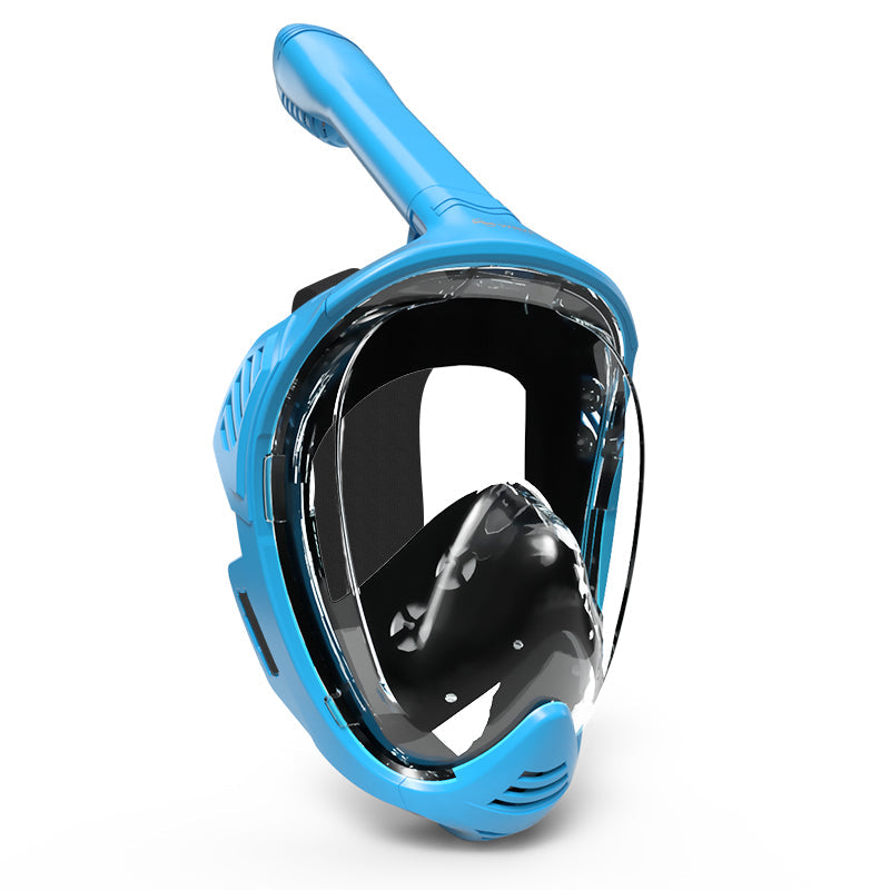 Wave Snorkeling Full Face Snorkel Mask Dry Top System 180 Degree View Anti-Fogging Diving Mask