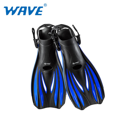 Wave Scuba Free Diving Fins Swimming Snorkeling Flippers Open Heel Adult Men Women