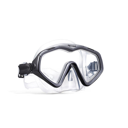 Wave Tempered Glass Silicone Scuba Diving Mask Snorkeling Goggles for Adult