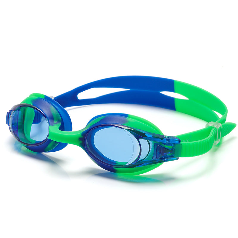 Wave Antifog Swimming Goggles Glasses Kids Silicone Adjustable Strap