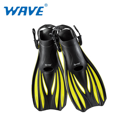 Wave Scuba Free Diving Fins Swimming Snorkeling Flippers Open Heel Adult Men Women