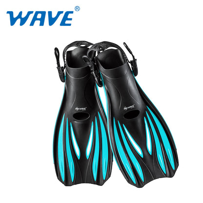 Wave Scuba Free Diving Fins Swimming Snorkeling Flippers Open Heel Adult Men Women