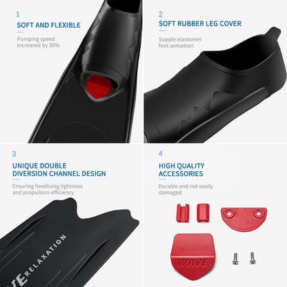 F6876-Long Blade Diving Fins