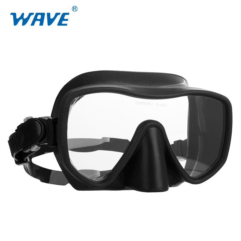 Wave Non-toxic professional Adult Diving Snorkeling Face Mask Anti-fog Scuba