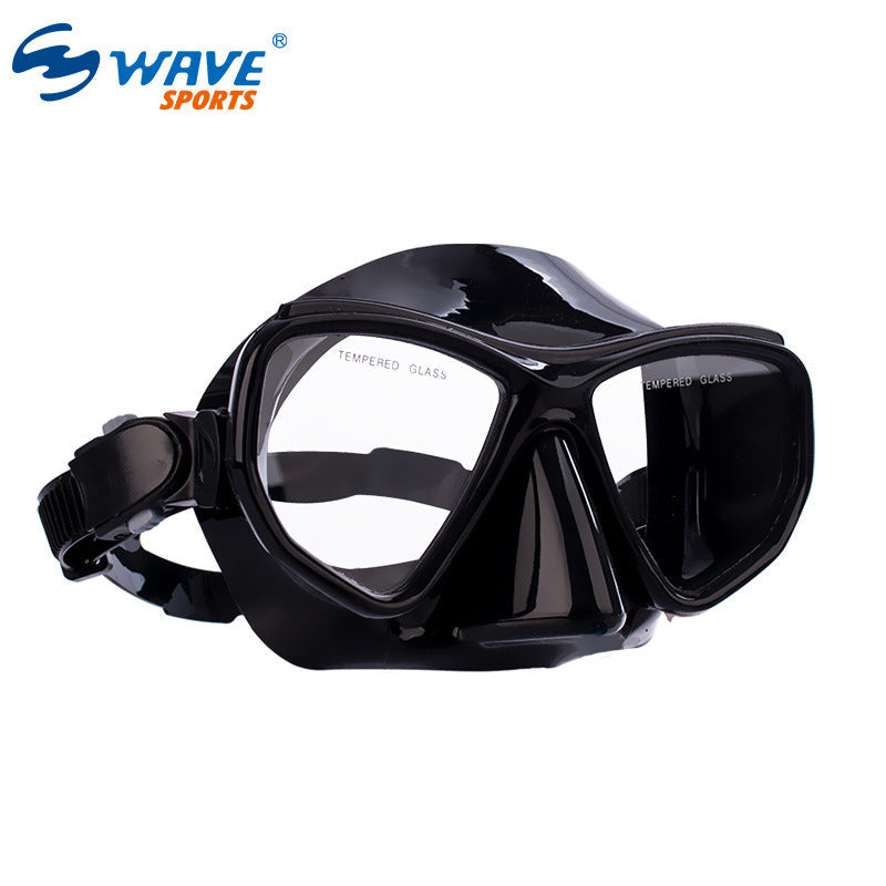 Wave Professional Freediving Snorkeling Silicone Masks Scuba Goggles