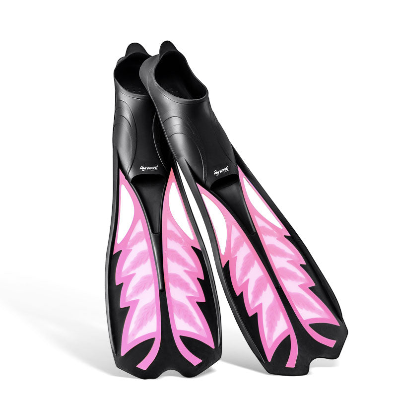 Wave Scuba Free Diving Snorkeling Fins Adults Professional Full Foot Pocket Flippers