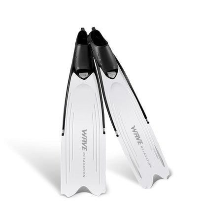 Wave Scuba Free Diving Fins Snorkeling Flippers Full Silicone Long Blade