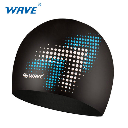 Wave Silicone Colorful Swimming Caps Adult