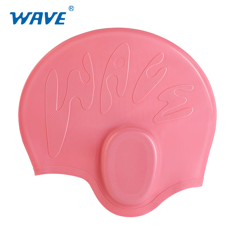 Wave Sport Ear Protection Waterproof Silicone Swimming Cap For Adult