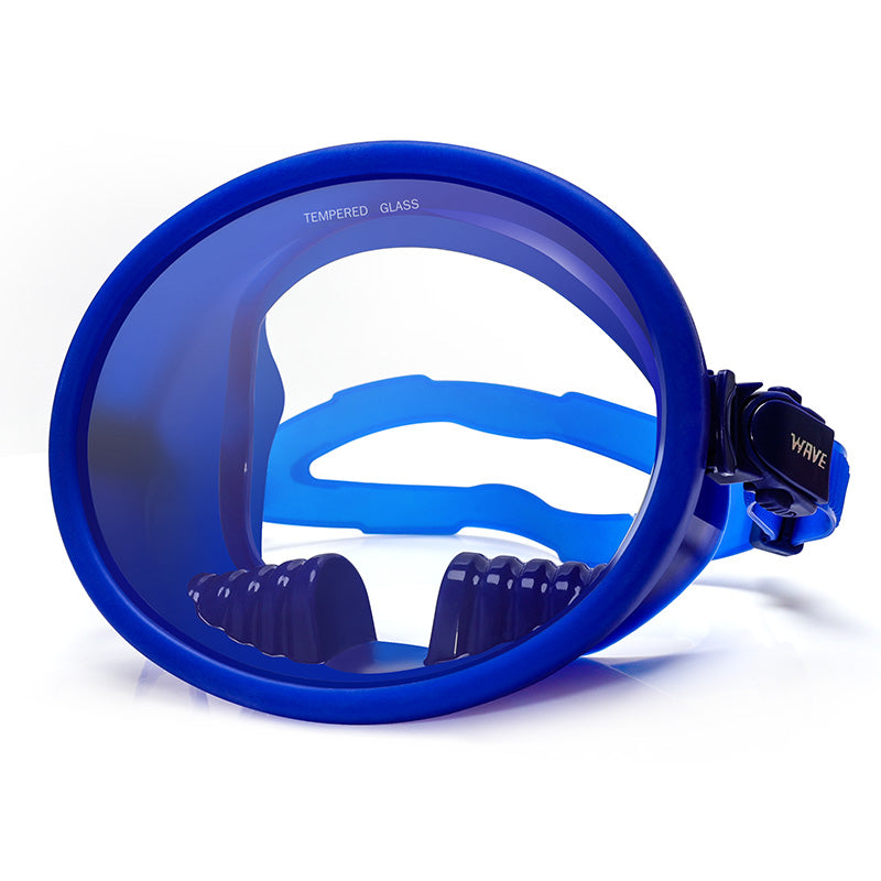 Wave High-Definition Single Lens Snorkeling Dive Mask Large Field of View Adults