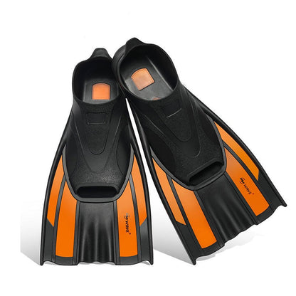 Wave Scuba Snorkeling Diving Fins Adult Kids Flippers Open Heel Pocket