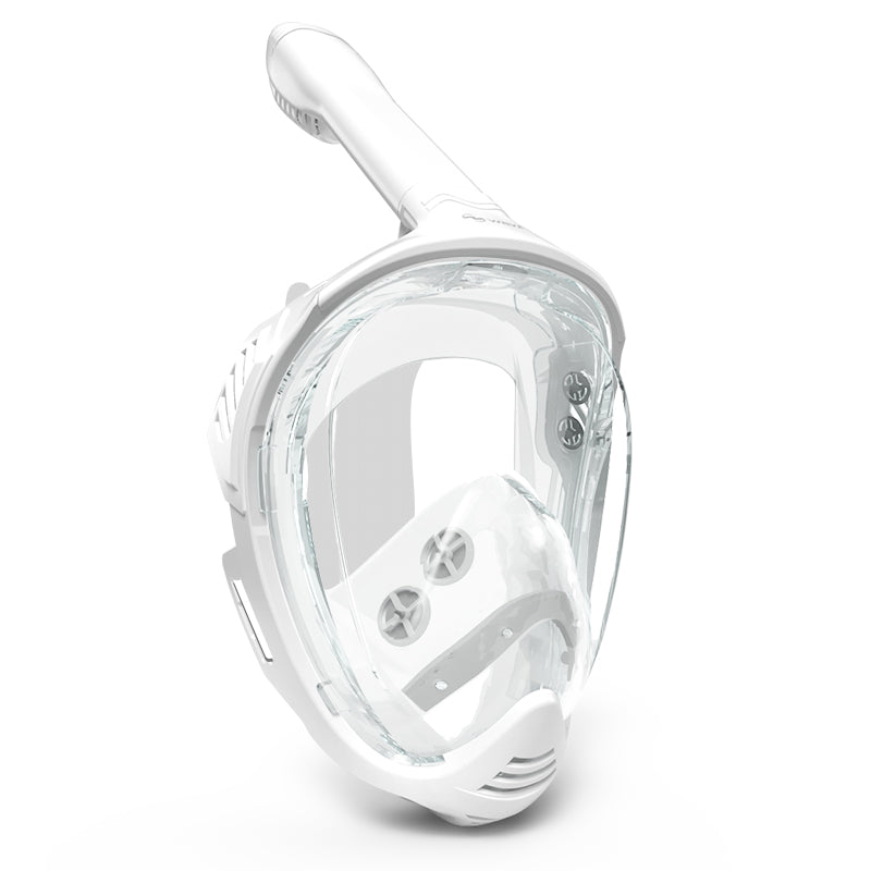 Wave Snorkeling Full Face Snorkel Mask Dry Top System 180 Degree View Anti-Fogging Diving Mask